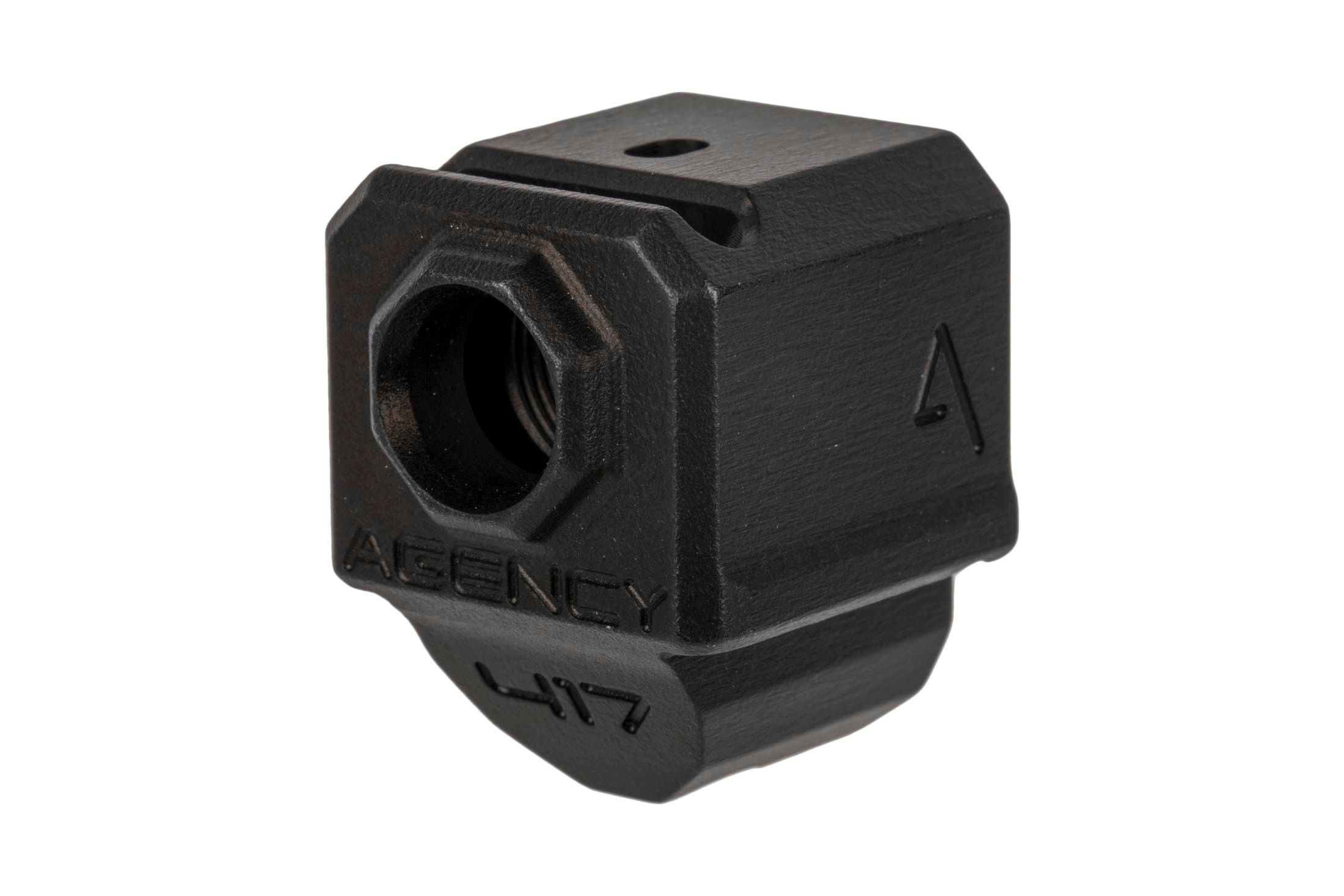 Agency Arms 417 Single Port Compensator for Glock 17/19/34 Gen4 - Black